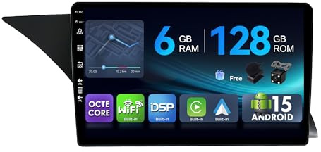 [6G+128G,Octa-Core] - MSD Autoradio für Mercedes Benz GLK-Class X204 (2012-2015) | Android 15 GPS Navi Radio | CarPlay Android Auto Lenkradsteuerung WiFi DSP DAB | Rückfahrkamera MIC | 2 Din 9 Zoll
