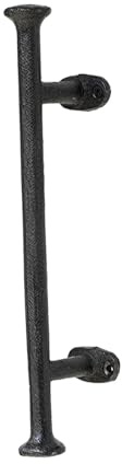 Poignée de Porte en Fonte Décorative Vintage, Traction de Poignée de Porte Extérieure Intérieure, Poignées de Porte en Fonte Noire, Facile à Installer, pour Portails, Granges et Portes d'abri, Grand