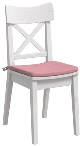 vidaXL Sitzkissen 4 STK. Samt Rosa 40 x 40 x 3 cm