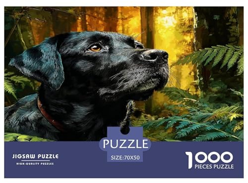 1000 Teile Puzzle Für Erwachsene - Labrador Künstlerischer Hund Dekorationspuzzle 70x50cm/1000pcs