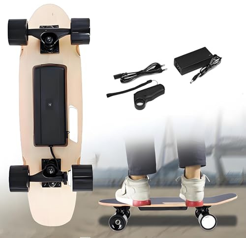GIZMIT Skateboard électrique pour Adultes, Tout-Terrain, avec télécommande - Vitesse maximale de 24 km/h, autonomie de 13 km, idéal pour Adolescents et Adultes, Conception Robuste