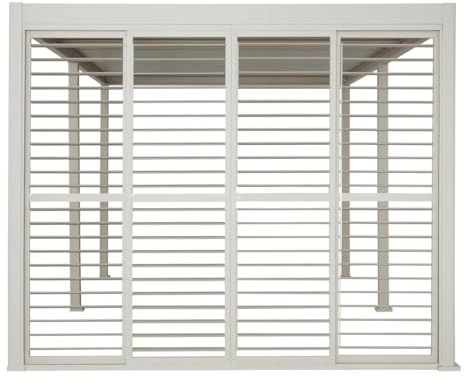 Hespéride - Persienne pour pergola bioclimatique Evora 6x3,6 m Argile