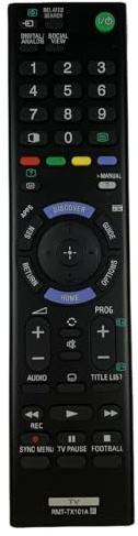 Lerpwige Premium Replacement Remote for RMT TX101A LCD TVs with Clear Labels and Comfortable Grip Replacement TVs Remote