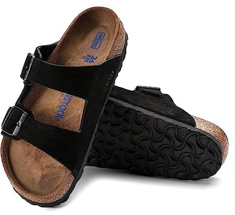 Birkenstock Arizona SFB, PIANELLE Unisex-Adulto, Nero, 36 EU