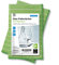 Chiffon de polissage en verre avec fibres de bambou., Microfibre P-9000, vert, Lot de 2
