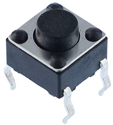 10 x 6x6x5mm Momentary Mini Push Button Tactile Switch PCB Mounted SPST