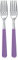 Excelsa Set Forchette in Acciaio Inox, Lilla, 2 Pezzi
