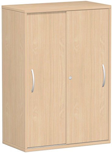 Gera Möbel Schranksystem Flex Schiebetürenschrank, Holzdekor, buche/buche, 80 x 42.5 x 118.2 cm