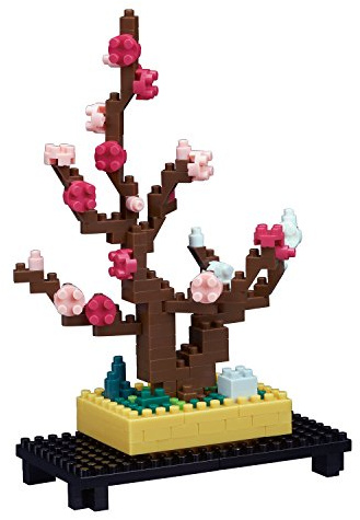 Nanoblock Klemmbaustein Set Sights to See Pflaumenbonsai 170 Teile, Geschicklichkeitslevel 2, NBH-134