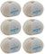 Merinowolle zum Stricken - Merinowolle naturweiß (Fb 7800) - 6 Knäuel natur weiße Merino Wolle - Strickgarn Merinowolle + GRATIS MyOma Label - 50g/120m - MyOma Wolle - weiche Wolle - Merinogarn