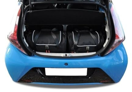 KJUST Dedizierte Kofferraumtaschen 2 stk kompatibel mit TOYOTA AYGO II (B4) 2014-2021