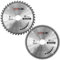 Saxton TCT190MXA Lot de 2 lames de scie circulaire à bois 190 mm pour Bosch, Makita, Dewalt