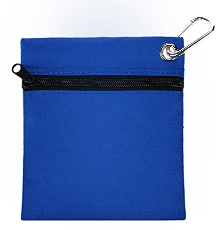 VGEBY Tee Tasche mit Reißverschluss T Ball Aufbewahrungstasche Halter mit Karabiner Zubehör
