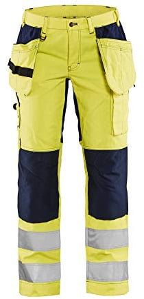 Blakläder Damen High Vis Arbeitshose mit Stretch