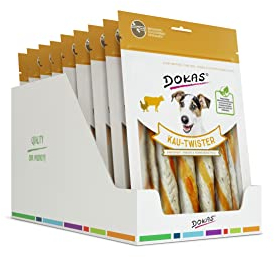 DOKAS Getreidefreier Premium Kausnack für Hunde – Ideal als Belohnung (9 x 200g)