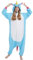 Pigiama Unicorno Animali Cosplay Uomo Donna Adulti Costume Tuta Halloween Carnevale Blu XL