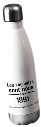CADEAUX.COM - Gourde Isotherme Personnalisable - Bouteille Thermos 500ml Personnalisée - Gourde en INOX avec Message Personnalisable - Idée Cadeau Original - Cadeau Homme, Femme, Enfant