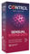 Control Kondome Sensual Intense Dots Kondome Box mit konischen Punkten für die Stimulation, perfekte Anpassungsfähigkeit, sicherer Sex, 12 Stück