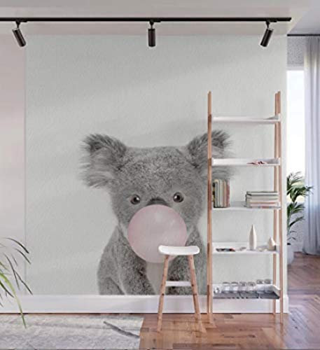 ZZXIAO Papier Peint 3D Bubble Gum Baby Koala Salon Chambre Chambre Salle de séjour Chambre à coucher Salle de séjour Mural murale enfant-150cm×105cm