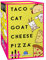 blue orange 18301 Taco Katze Ziege Käse Pizza Spielkarten, mehrfarbig