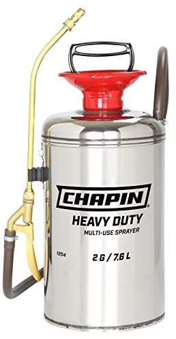 Chapin 1254 Mehrzweck-Sprühgerät aus Edelstahl, robust, für Rasen, Haus und Garten, silberfarben