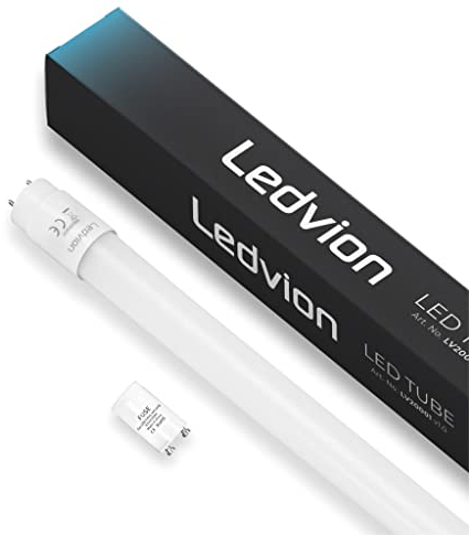 Ledvion - 10X LED-Röhre, 150CM, 15W, Neon, 4000K, 2400 Lumen, Warmweiß, Decken- und gleichmäßiges Licht