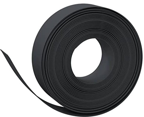 vidaXL Bordure de Jardin, Rouleau de Bordure Flexible, Décoration de Gazon Pelouse Plates-Bande Extérieur, Noir 10 m 15 cm Polyéthylène