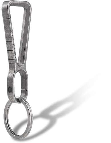 KeyUnity KD01 Titan-Karabiner-Schlüsselanhänger-Clip, Schnellverschluss-EDC-Schlüsselringverschluss für Männer und Frauen (KD01)