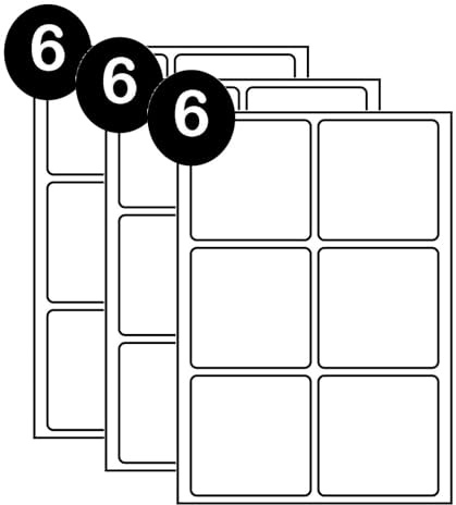 SmithPackaging A4 Address Labels, 1800 Labels (Pack of 3), 99.1 x 93.1mm, White, Matt, Permanent Adhesive, Compatible with L7166/J8166, Suitable for Laser/Inkjet/Colour Printers