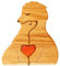 Drawelry Personalisierte Löwe Holzpuzzle Ornament mit 2-9 Familien Namen Schnitzereien Holz Löwen Skulptur Kunstpuzzle als Desktop Dekoration Statue Geschenk für Familie, Oma, Opa Mama, Papa (B4)