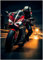 Generisch Motorrad Poster - Ducati Panigale Supersportler - Wandbild Kunstdruck P391N (50x70 cm)