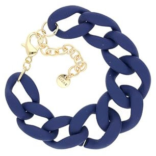 Lizas Gliederarmband Armband Panzerarmband TOULOUSE viele Farben (blau)
