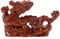 Baluue Figurine De Dragon, 10cm Chinois en Bois Statue De Dragon Fengshui 2024 Année du Dragon Sculpture Objets De Collection Décoration De Bureau À Domicile Porte