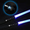 Pack de 2 Sabres Laser, Sabres Laser RVB avec 7 Couleurs, poignée en métal modifiable et Effets sonores de Frappe, Sabre Laser Duel, Sabre Laser LED avec poignée en métal et Aluminium