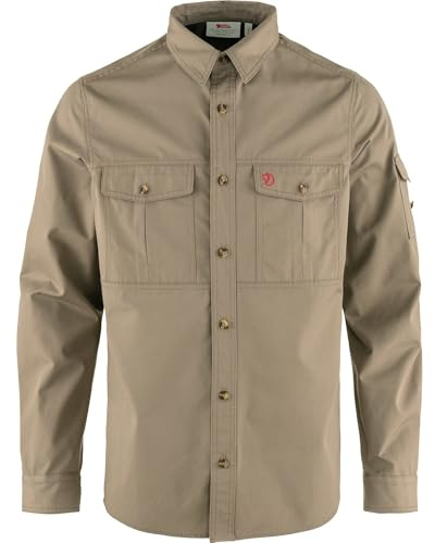 Fjällräven Singi Trekking Shirt | Aus weich vorgewaschenem G-1000®-Gewebe. Zwei Brusttaschen und eine Ärmeltasche, alle mit Patte und Knopf.