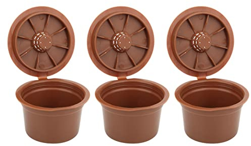 Filtros de Café Reutilizables, 3 Piezas, Compatible con Caffitaly, Cápsulas de Plástico para