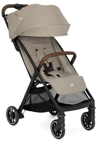 Joie - Pact™ Pro - Poussette Légère Et Compacte - Pliage Facile À Une Main - Compatible Sièges Auto - Harnais 5 Points - Suspension Tout-Terrain - Coloris Oak - Dès la Naissance