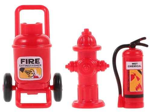 Happyyami Estintore Set Di Giocattoli Mini Idrante Antincendio Giocattolo Casa Delle Bambole Estintore Serbatoio Di Propano Figura 1 12 Vigile Del Del Partito Finta Gioca Giocattoli