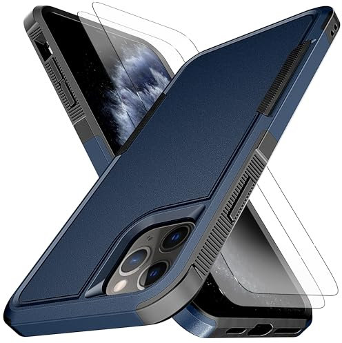 KaiMai for iPhone 11 Pro Max Case, [10 FT Military Grade Drop Protection] [Non-Slip] [2 pcs TPE HD Screen Protector] Heavy Duty Full-Body Shockproof Case for iPhone 11 Pro Max 6.5“-Blue
