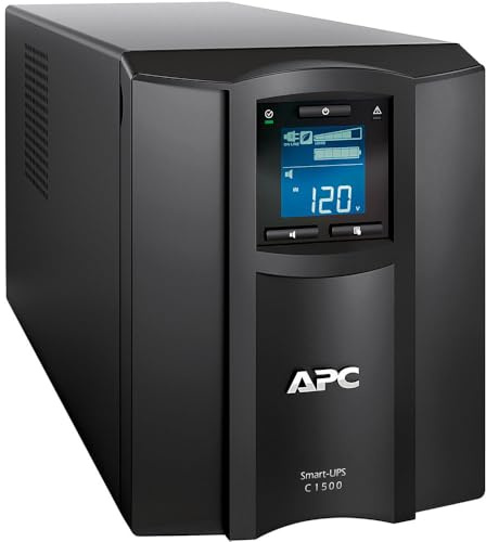 APC Smart-UPS, SMC1500C Tower Back-UPS, 1440 VA Backup Battery Power Supply, 8 x NEMA 5-15R, SmartConnect Port, AVR, LCD Bundled with 16GB USB Storage