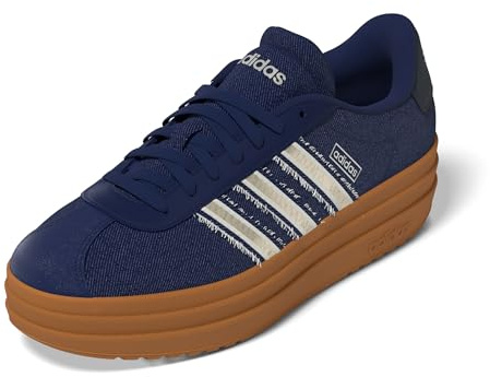 adidas Damen VL Court Bold Shoes Schuhe, Dark Blue/Cyber Metallic/Aurora Ink, 39 1/3 EU
