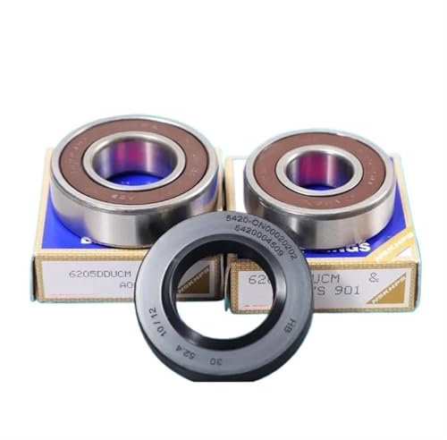 CaScam Piezas De Lavadora. Compatible con Bosch. Sello De Agua For Lavadora De Tambor (30 * 52,4 * 10 * 12) + Rodamiento 2 Piezas (6204 6205) Piezas del Sello del Sello De Aceite