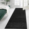 Cozy Haven Shaggy Collection Runner Rug - Hallway Carpet Runners, Non-Slip Floor Mats for Kitchen, Living Room, Corridor, Entryway, Door Entrances – (Black, 60x220 cm)