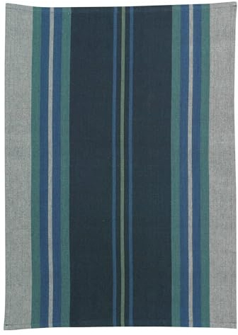 Recyceltes, gewaschenes Geschirrtuch Yuna marine 50 x 70 cm Winkler