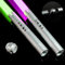 Laserschwert Kinder, USB-C Lade Lichtschwert Kinder, RGB 15 Farben 2 in 1 Lichtschwert, Duell Lightsaber mit 4 Modi, Metallgriff Lichtschwerter, Laser Schwert Kinder und Erwachsene Licht schwerter 2PC