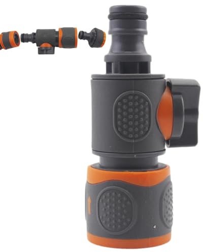 Robinet D'arrêt Rapide En Ligne - Pour Modifier La Pression De L'eau Et Couper Le Débit, Idéal Pour Réguler La Portée D'un Arroseur, Raccords Et Accessoires Pour Tuyaux D'arrosage, Raccords De Tuyau