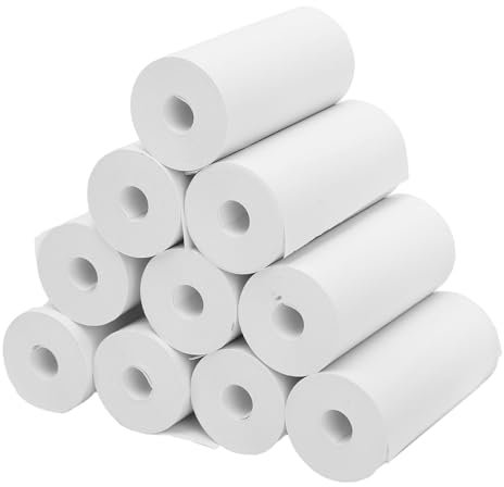 10 Rollen Sofortbildpapier, 57 x 25 mm, Thermopapier für Kinderkameras, Nachfüllpapier für die meisten Kinder-Sofortbildkameras