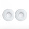 Round Ear Pad Earpad for Professional Overhead Foldable Headphones, White Round Replacement Ear Cushions, 110mm