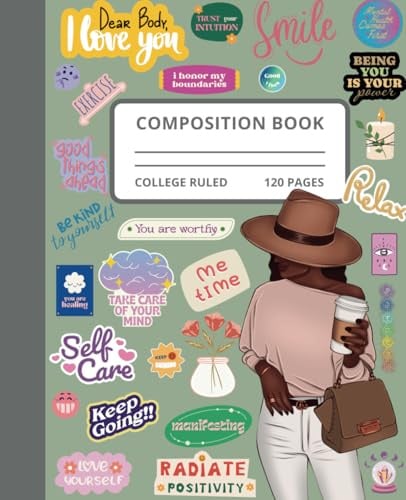 Empower Her 120-Page College Ruled Composition Notebook – A Source of Inspiration and Empowerment for Black Women!