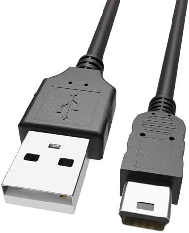 Sinoacc Mini USB Cable, USB A 2.0 auf Type Mini B (5 Pin) Compatible avec Garmin GPS Chargeable für Garmin Drive 53 Nuvi Drivesmart Driveassist Dezl Approach GPS Navigator - 100cm